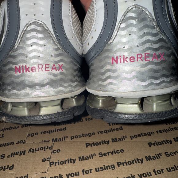 Nike Reax Run 5 Womens White Gray and Pink Running Shoe Size 9.5 - Picture 15 of 15